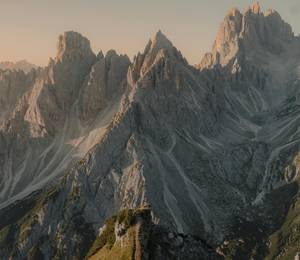 Cadini di Misurina Viewpoint - gezackte Berggipfel Dolomiten