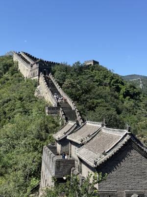 Chinesische Mauer Mutianyu - Blick entlang der Mauer