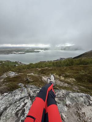 Offersøykammen - Ausblick über die Küste bei Leknes, Lofoten