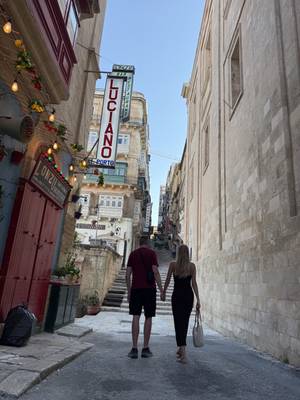 Spaziergang durch die Gassen von Valletta, Malta