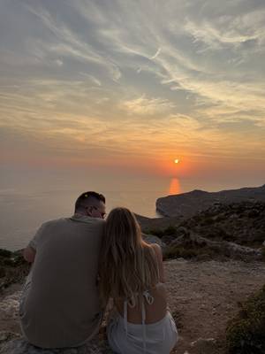 Sonnenuntergang an den Dingli Cliffs, Malta