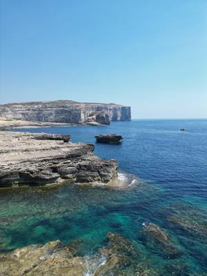 Steilküste bei Dwejra auf Gozo, Malta