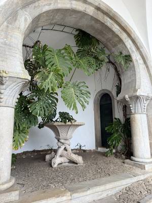 Aussicht vom Palácio da Pena Sintra über die hügelige Waldlandschaft