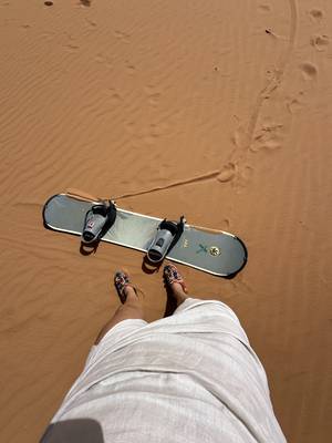 Sonnenuntergang Sahara Dünen Marokko