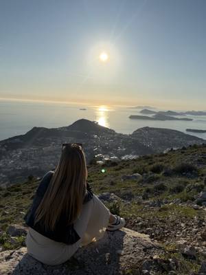 Mount Srđ Dubrovnik - Sonnenuntergang über der Altstadt