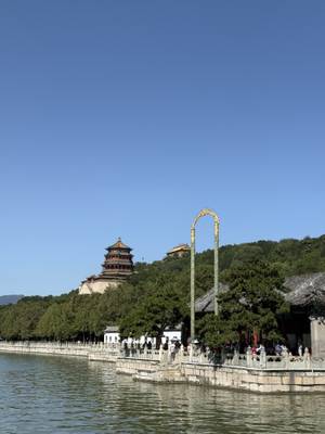 Sommerpalast Peking - Tempel und Pavillons am Ufer des Kunming-Sees