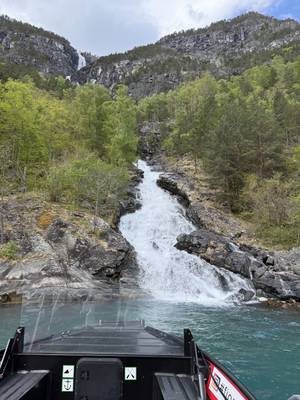 Flåm - grüne Berghänge Norwegen