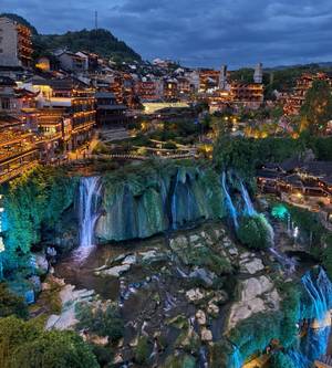 Furong Ancient Town – Abendstimmung China