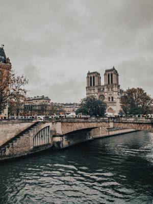 Notre-Dame Kathedrale Paris - gotische Fassade und Türme