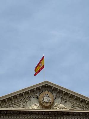 Spanien Flagge Barcelona