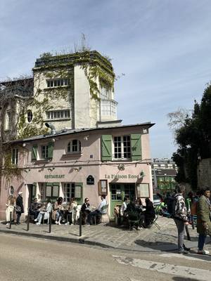Paris Stadtansicht – Boulevards und Dächer von oben